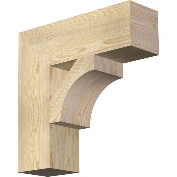 Westlake Block Rough Sawn Bracket, Douglas Fir, 6